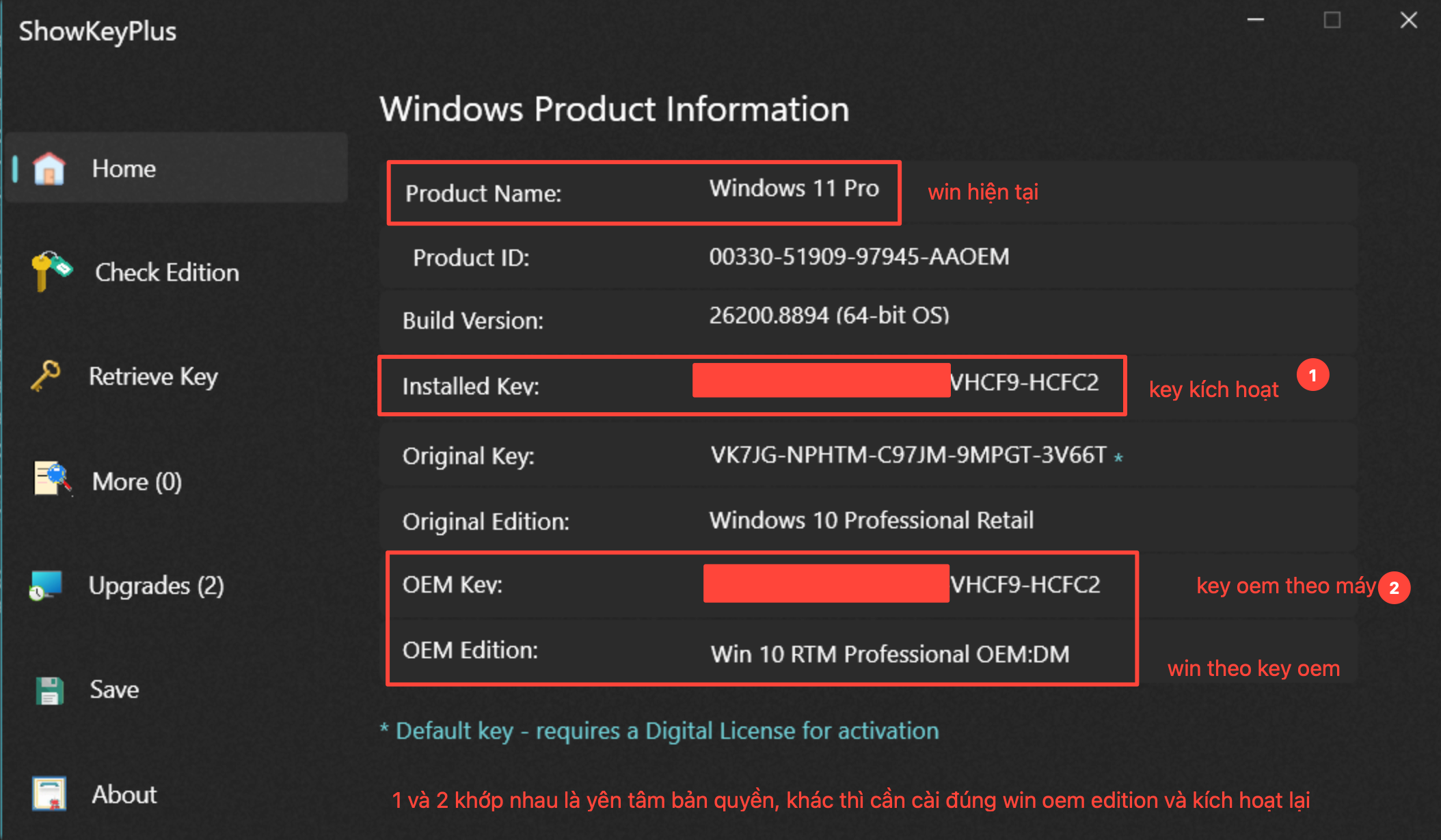 Cách kiểm tra và khôi phục lại window bản quyền theo máy